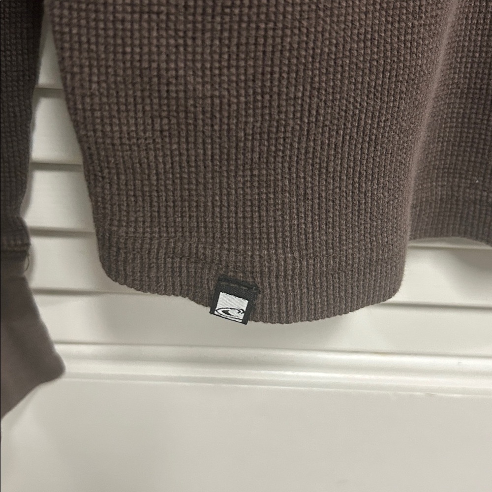 NOT FOR SALE O'Neill Men's Dark Brown Long Sleeve Thermal Henley - Picture 4 of 4